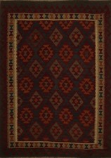 Plein de Couleurs Diamant Kilim Zone Tapis 5x6 pour A Frappant Décor Maison