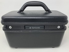 Vtg Samsonite Black Hard Shell