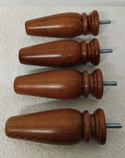 Lot De 4 Anciens Pieds De Lit