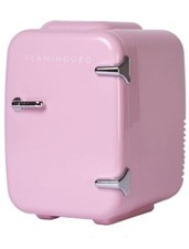 Mini Frigo Rose Compact de Chambre Fonction Chaud et Froid 4L - 12V/220V