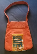 Hobo Handbag/Pocketbook/Vegan Suede & Leather Orange