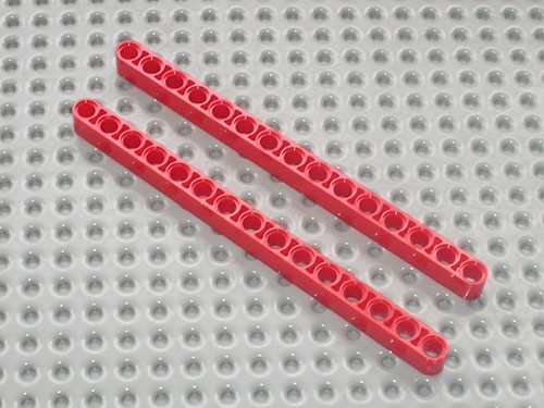 Lego technic red - technic, beam