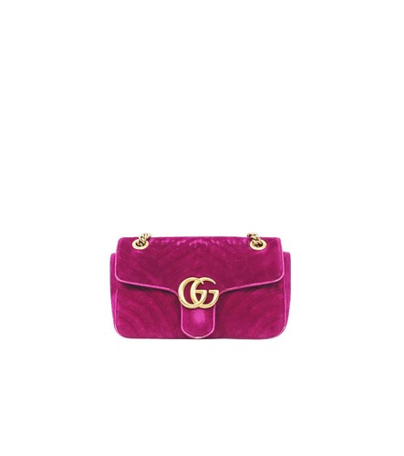 Gucci purple velvet marmont - gucci,