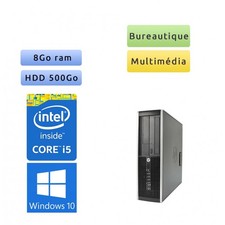 Occasion - HP 8200 Elite SFF - Windows 10 - i5 8Go 500Go - Port série - PC Tour 