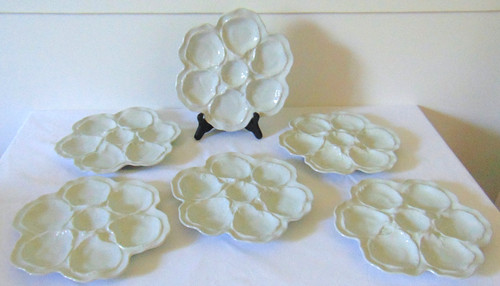 Assiettes huitres - 6, a