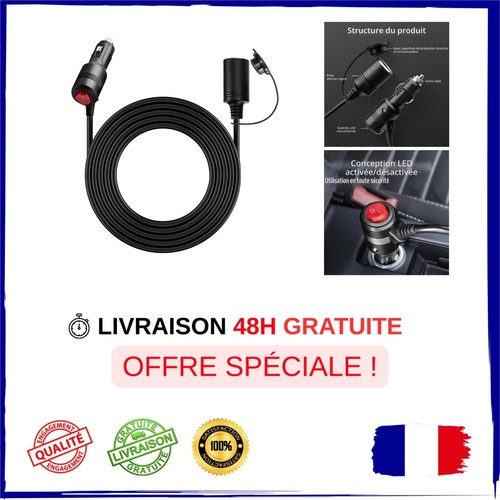 Rallonge allume cigare 12v - 5m,