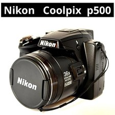Nikon COOLPIX P500 Compact Digital Camera High Zoom; Incl Box & Accessories
