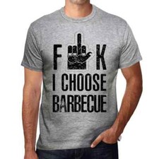 ULTRABASIC Homme Tee-Shirt F**k Je Choisis Le Barbecue F**k I Choose Barbecue