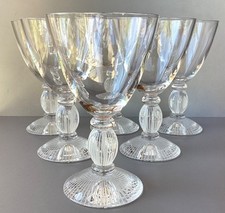 LOT OF 6 CRYSTAL WINE GLASSES JG DURAND model GINSENG