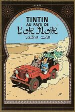 POSTCARD LES AVENTURES DE TINTIN ILLUSTRATOR HERGE L'OR NOIR