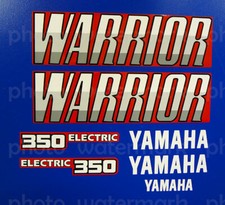 1987 - 2004 Warrior 350 quad 7pc RED sticker decal graphic aufkleber adhesiv atv
