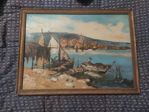 Tableau ancien huile sur - sur, toile