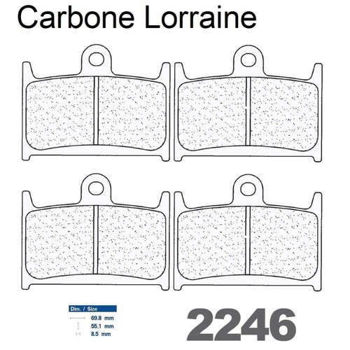 Plaquettes racing carbone - racing,