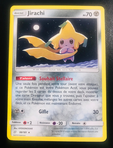 Carte pokemon jirachi 181 - carte,