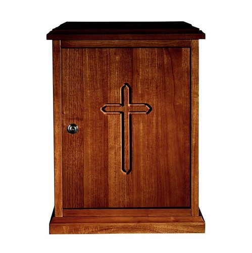 Tabernacle plain cross wood - tabernacle,,