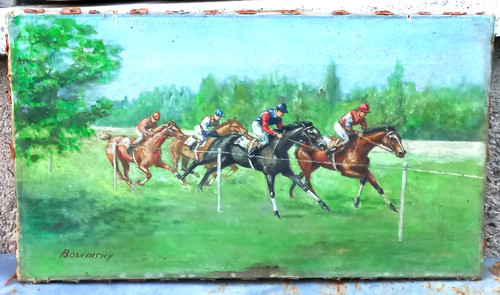 Ancien tableau course - ,