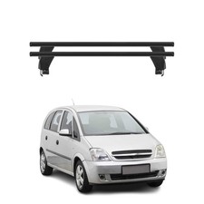 Menabo Barres de toit Transversales pour Opel Meriva 2003-2009 Alu Noir 2x ABE