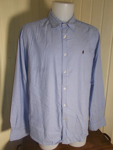 Chemise coton bleu petits