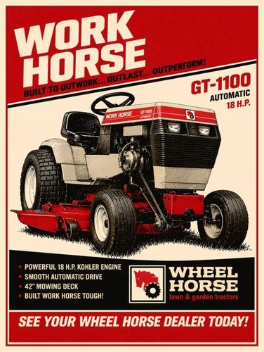 Wheel horse 1100 work - wheel,