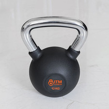 Kettlebell en caoutchouc noir