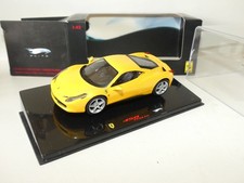 FERRARI 458 ITALIA Jaune HOTWHEELS ELITE P9954 1:43