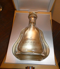 Hennessy Paradis Cognac Crystal Decanter Empty Bottle with Box Collectible! USED