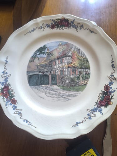 Assiette plate faïence