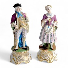 Paire De Porcelaine Figurines