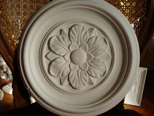 Rosette plafond moulée - rosette, de