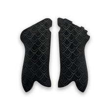 Poignées à carreaux noires Luger P08 V2 - plusieurs couleurs