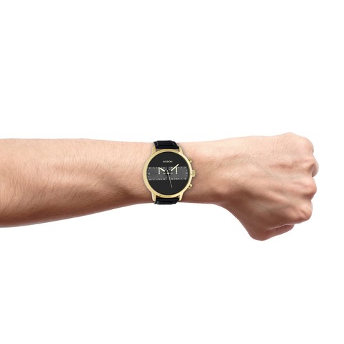 Oozoo cuir montre hommes - oozoo,