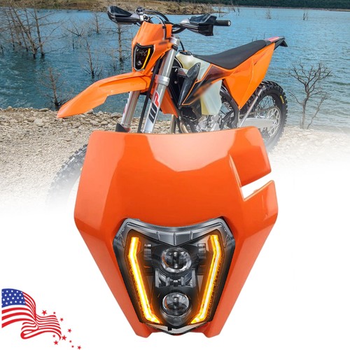 Led headlight orange mask - led,