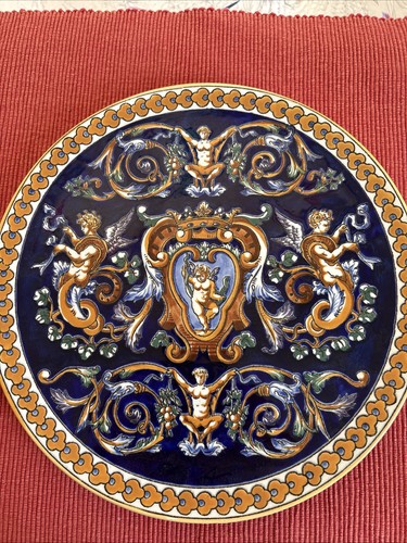 Superbe plat gien renaissance - superbe,