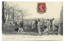 MILITAIRE ARTILLERIE  CONFECTION DES GABIONS ET FASCINES