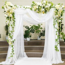 Rideau en Tulle Blanc,75*610cm