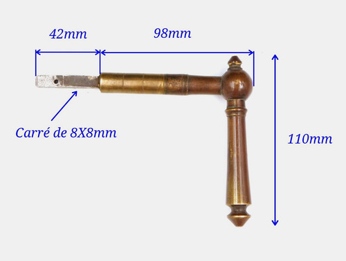 8x8mm old door handle - door,