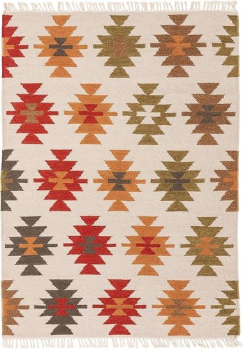 Tapis ancien laine tribale - tapis,