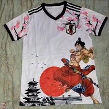 One Piece Maillot Football  Luffy Équipe Foot Japon Adulte Enfant T-shirt Été 