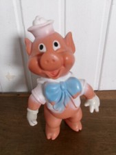 Vintage Ancien pouêt NAF NAF 3 PETITS COCHONS 17cm Production  DISNEY DELACOSTE