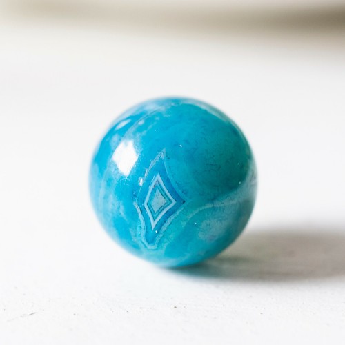 Boule agate bleue - agate, 16-18mm