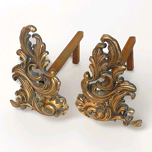 Ancienne paire chenets en - ancienne,