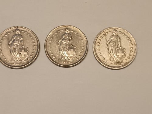Lot pièces francs suisse - pièces, 2