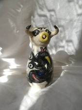 pichet cruche taureau faience