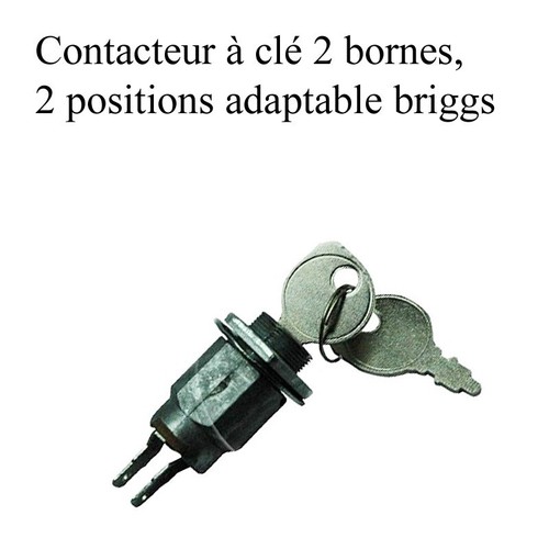 Contacteur clé 2 bornes - clé,