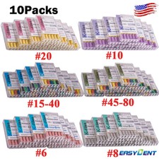 60pc Dental Endo K-files Root Canal File 25mm Hand Files Stainless Steel #6#8#10