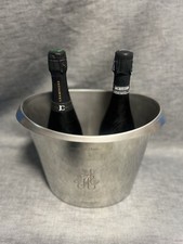 Vasque Sceau Rafraichisseur à Champagne Inox  Double  ( 2Bt ) HENRI ABELE  Reims