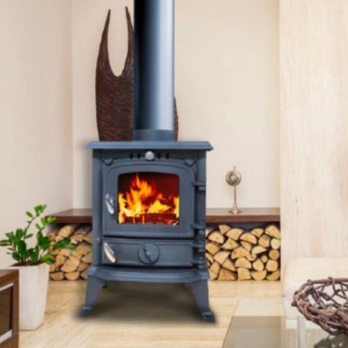Poêle bois insert compact - À, bois/insert
