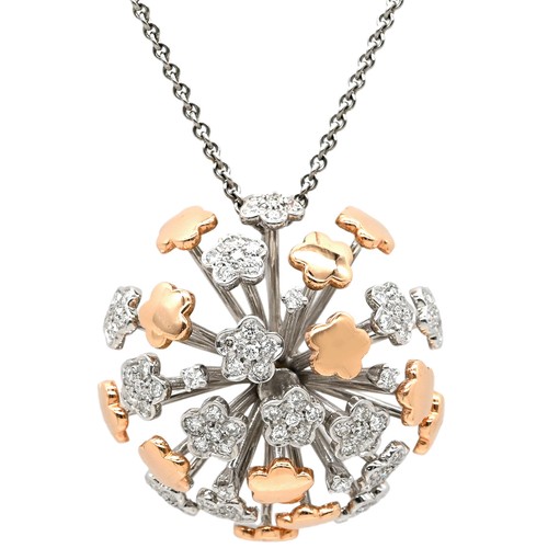 Collier chimento motif fleur - collier,