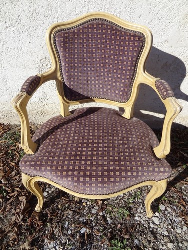 Ancien fauteuil cabriolet - fauteuil,