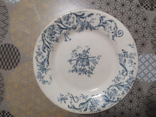 Assiette ancienne longwy - ancienne,